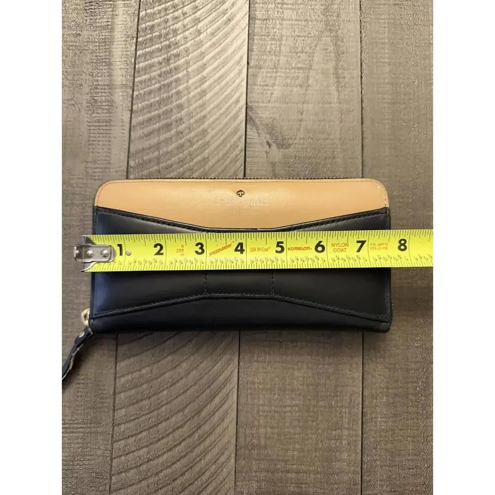 Kate Spade bow wallet 100% cow leather